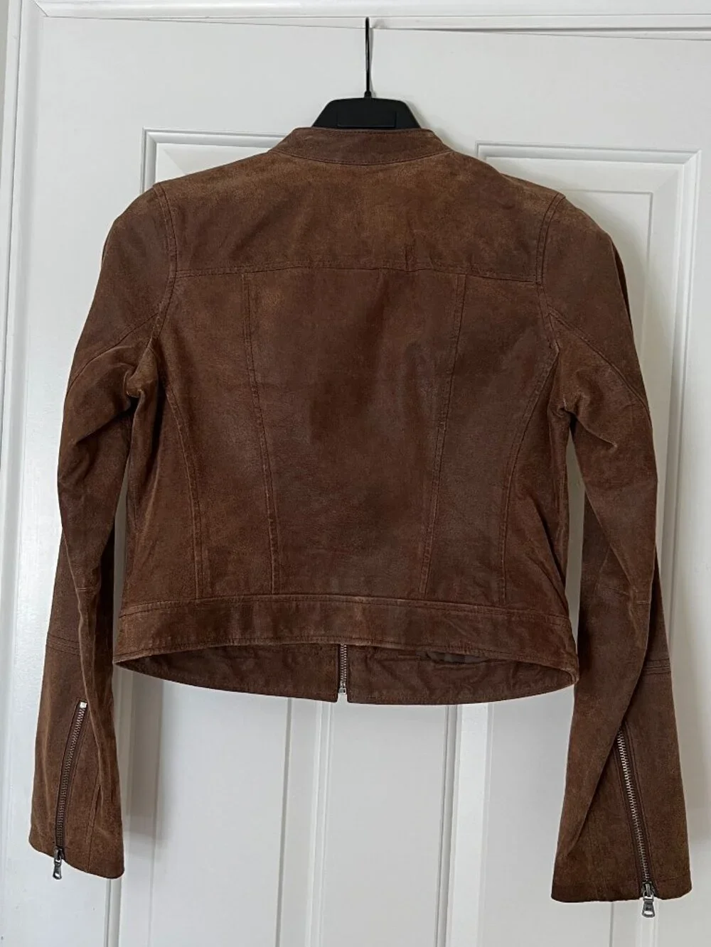 Levi's Classic Black Genuine Nubuck Leather Moto Jacket S - Picture 2 of 10